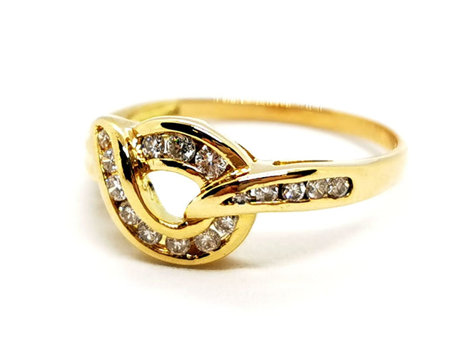 Bague 58 Bague Or jaune Diamant 58 Facettes 1167355CD
