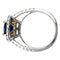 Bague 52 Bague saphir et diamants, or blanc et jaune. 58 Facettes 30351