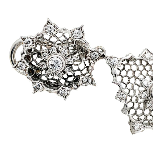 Boucles d'oreilles Boucles d'oreilles Buccellati "Dentelle", diamants. 58 Facettes 30487