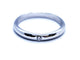 Bague 59 Bague Alliance Or blanc Diamant 58 Facettes 951151CN