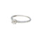 Bague 51 Solitaire or blanc, diamant 0.50 ct. 58 Facettes 30189