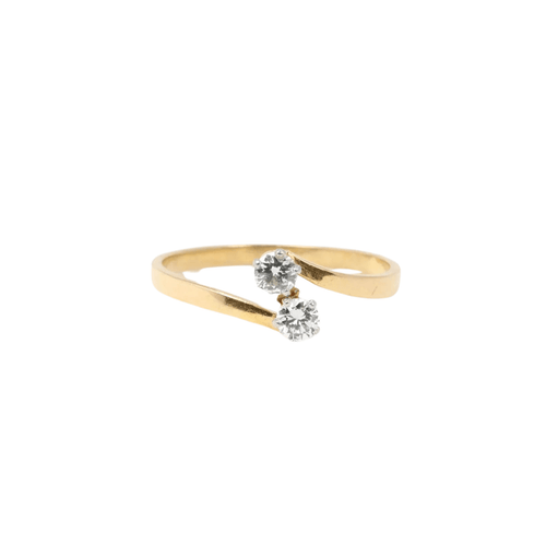Bague Bague vintage toi et moi diamants 58 Facettes J39