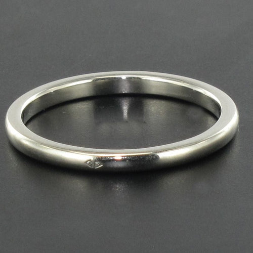 Bague 52 Alliance en platine 58 Facettes 18-022-52-1