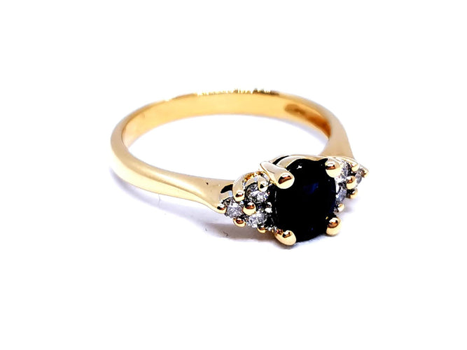 Bague 53 Bague Or jaune Saphir 58 Facettes 978903CN