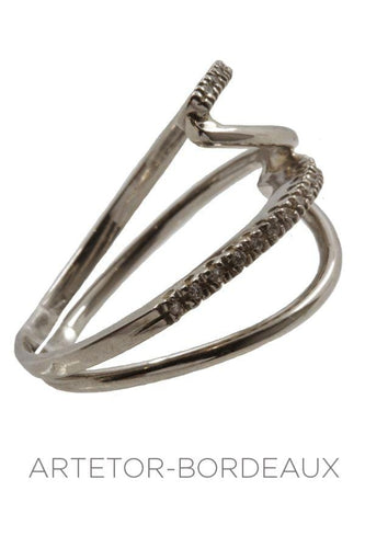 Bague 55 Bague moderne diamants 58 Facettes 29081