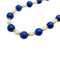Collier Collier boules lapis lazuli, perles, intercalaires or jaune. 58 Facettes 30349