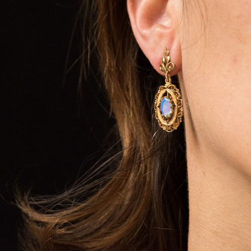 Boucles d'oreilles Boucles d'oreilles or opales 58 Facettes 19-181A