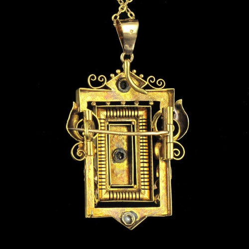 Broche Broche - Pendentif en or, diamants et perles fines 58 Facettes 3222-7282829