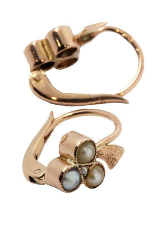 Boucles d'oreilles Dormeuses  perles fines 58 Facettes 25951