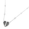 Collier Collier "Coeur" en platine et diamants. 58 Facettes 30394