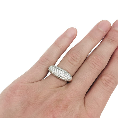 Bague 52 Bague Hermès "Etrier" en or blanc et diamants 58 Facettes 26658-1