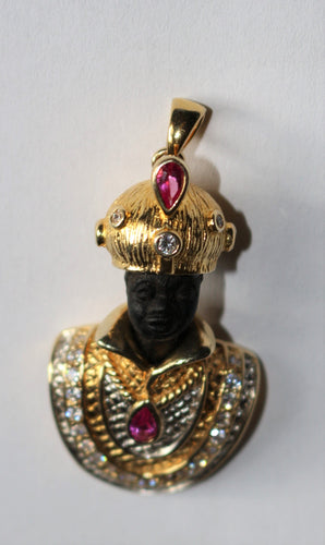 Pendentif Pendentif Moretto Blackamoor de Venise 58 Facettes 374