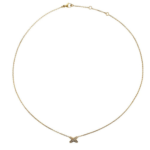 Collier Collier Chaumet, "Liens", or jaune et diamants. 58 Facettes 30435