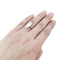 Bague 54 Bague diamant navette de 2,94 carats, platine et or. 58 Facettes 30624