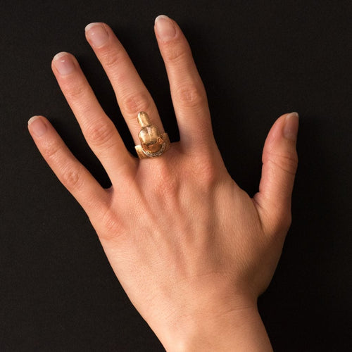 Bague 55 Bague chien et son collier diamants 58 Facettes 19-075-55