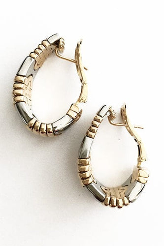 Boucles d'oreilles Boucles d'oreilles Bulgari, "Parentesi", or jaune et acier. 58 Facettes 27103