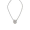 Pendentif Pendentif coeur et chaine Chaumet en or blanc modèle "Liens", diamants. 58 Facettes 29752