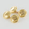 Boutons de manchette Boutons de manchettes ronds en or 58 Facettes 19-233