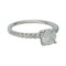 Bague 52 Bague solitaire en or blanc, diamant 0,71 carat G/SI1. 58 Facettes 29064