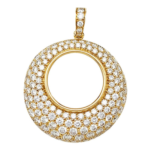 Pendentif Pendentif en or jaune et diamants. 58 Facettes 30517