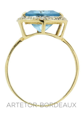 Bague 58 Bague topaze et diamants 58 Facettes 21961