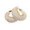 Boucles d'oreilles Boucles d'oreilles créoles diamants en or jaune. 58 Facettes 30516