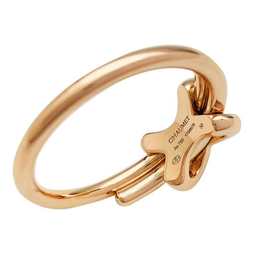 Bague 55 Bague Chaumet "Jeux de Liens" or rose et diamants. 58 Facettes 30679