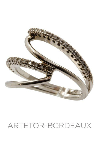 Bague 55 Bague moderne diamants 58 Facettes 29081