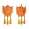 Boucles d'oreilles Boucles d'oreilles anges corail et or 58 Facettes 19-260