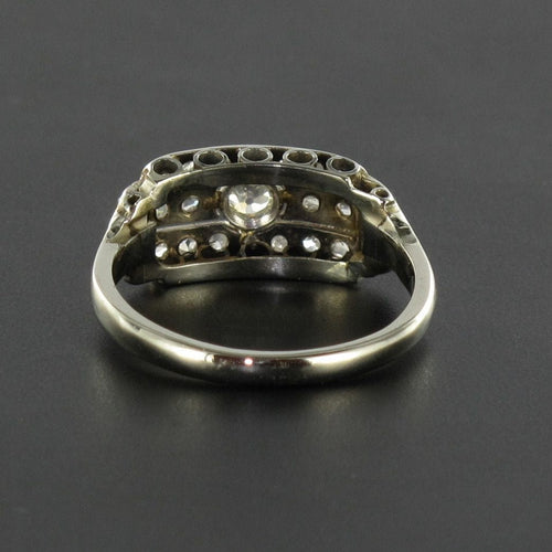 Bague 48 Bague ancienne diamants art déco 58 Facettes 19654-48