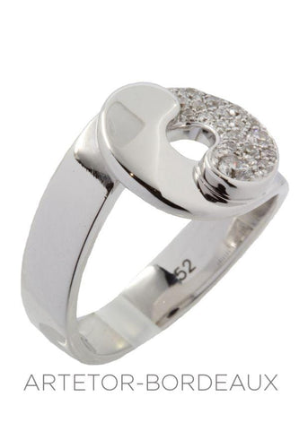 Bague 52 Bague Dinh Van Double Sens Or Blanc 58 Facettes 30911