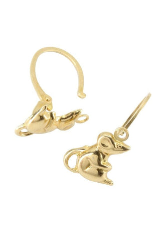 Boucles d'oreilles Dormeuses enfants souris 58 Facettes 037811