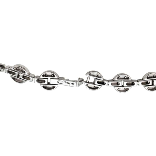 Collier Collier Cartier modèle "Himalia" en or blanc, diamants. 58 Facettes 29326