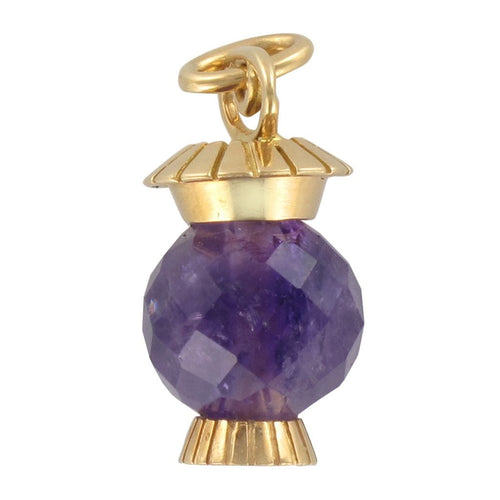 Pendentif Pendentif Améthyste facettée et Or lanterne 58 Facettes CVP11