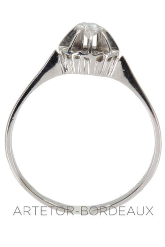 Bague 55 Solitaire ancien 58 Facettes 33241