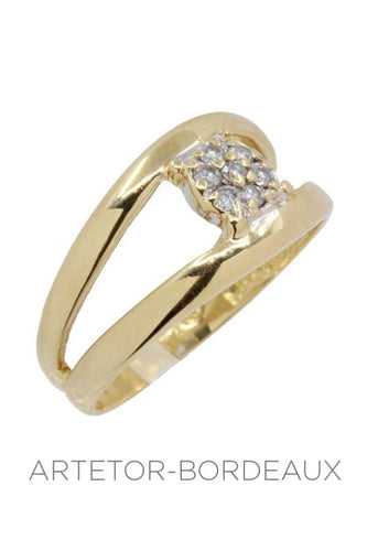 Bague 53 Bague moderne diamants 58 Facettes 34701