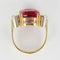 Bague 54 Bague tourmaline coussin et diamants 58 Facettes 18-154-54