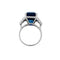 Bague 51 Bague saphir et diamants, monture platine. 58 Facettes 30225