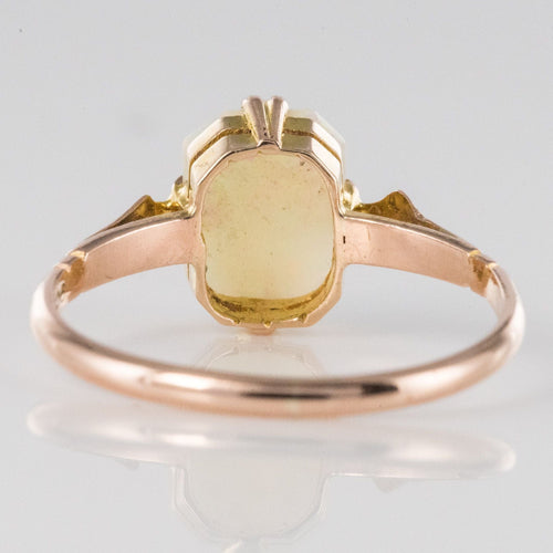Bague 55 Bague ancienne opale solitaire 58 Facettes 19-471-48