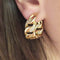 Boucles d'oreilles Boucles d'oreilles Cartier, modèle "Bergame" en or jaune, diamants. 58 Facettes 23298