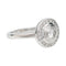 Bague 53 Bague en or blanc, diamants. 58 Facettes 29551
