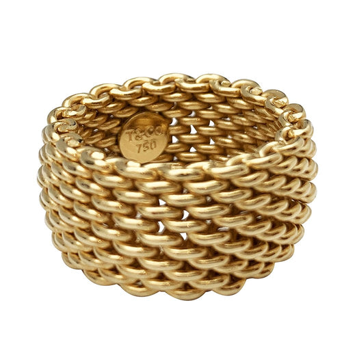 Bague 50 Bague Tiffany & Co., "Somerset", en or jaune 58 Facettes 30343