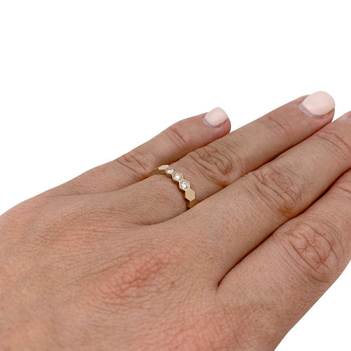 Bague 51 Bague Chaumet, "Bee My Love", or rose, diamants. 58 Facettes 29963