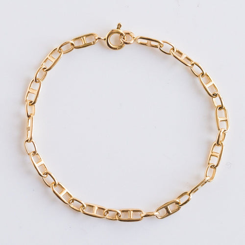 Bracelet Bracelet gourmette or maille marine 58 Facettes 20-539B