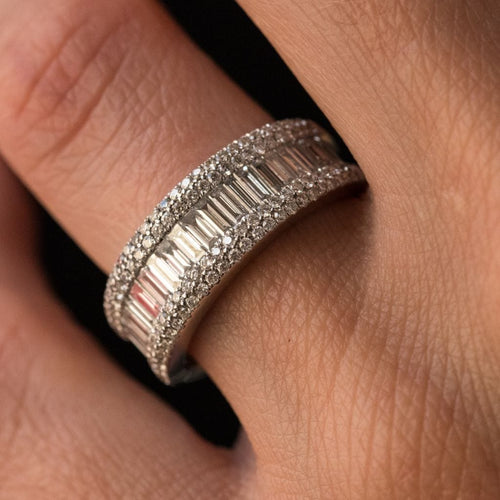 Bague 51 Bague Diamants baguettes 58 Facettes 09-010-2508506-53