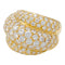 Bague 56 Bague triple jonc en or jaune et diamants. 58 Facettes 30526