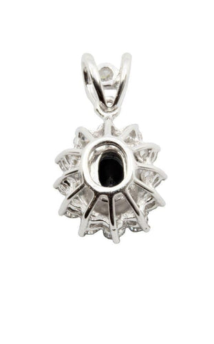 Pendentif Pendentif saphir entourage diamants 58 Facettes 30161