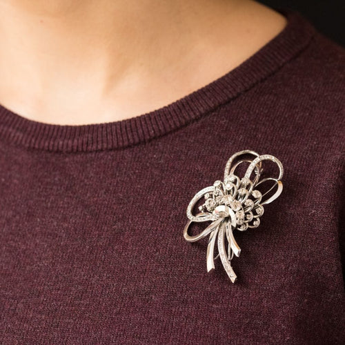 Broche Broche Pendentif diamants gerbe de fleurs 58 Facettes 16-147