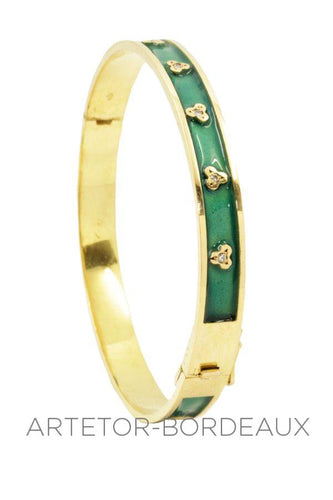 Bracelet Bracelet  ancien émail et diamants 58 Facettes 24111