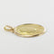 Pendentif Médaille Vierge Marie auréolée en or jaune et or rose 58 Facettes 19-491A
